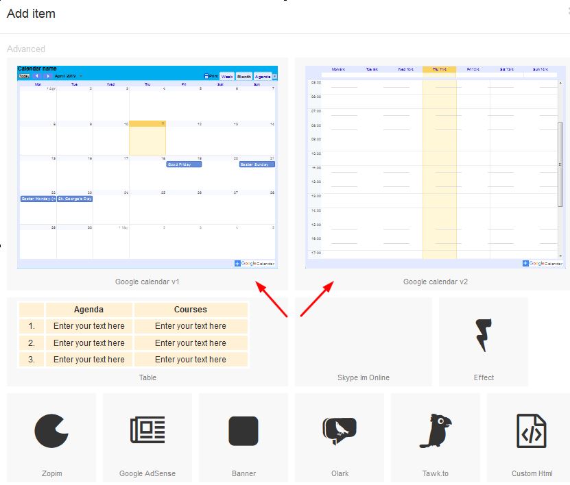 Adding a google calendar to your website